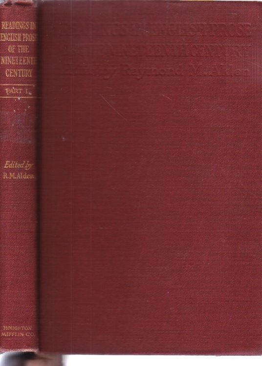 Readings in the English Prose of the Nineteenth Century, Part I