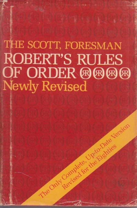 Robert's Rules of Order