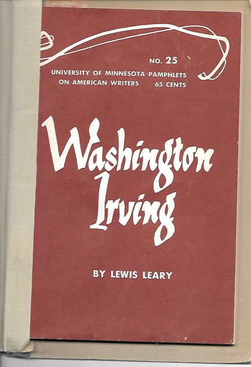 Washington Irving - American Writers 25 University of Minnesota Pamphlets on American Writers