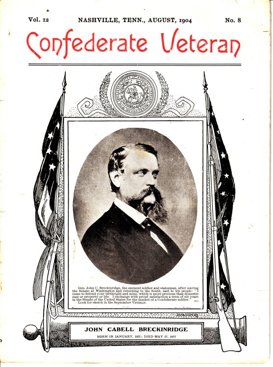Confederate Veteran - Volume 12, August, 1904, No. 8 John Cabell Beckinridge