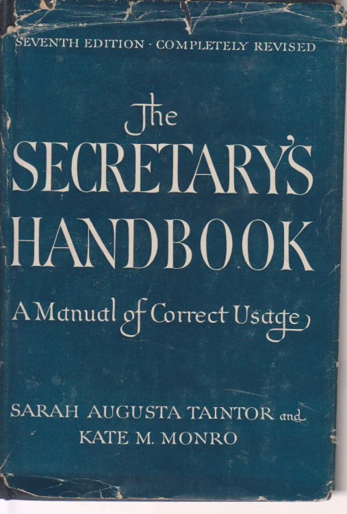 Image for The Secretary's Handbook A Manual of Correct Usage The Secretary's Handbook A Manual of Correct Usage