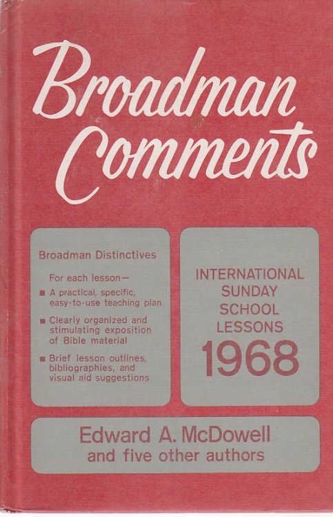 Broadman Comments International Sunday School Lesson 1968