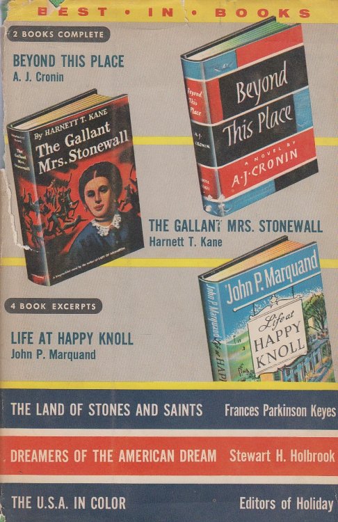 Beyond This Place, the Gallant Mrs. Stonewall, the U. S. A. in Color, Life At Happy Knoll, the Land of Stones and Saints. Dreamers of the American Dream