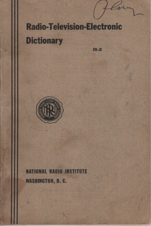 Radio Television Electronic Dictionary