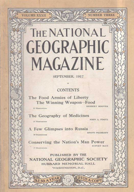 National Geographic Magazine - September 1917 - Volume XXXII, Number Three