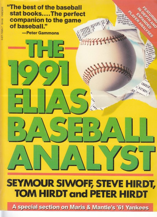 The 1991 Elias Baseball Analyst