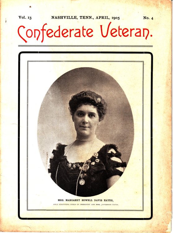 Confederate Veteran; Volume 13 - April, 1905 - No. 4 Mrs. Margaret Howell Davis Hayes