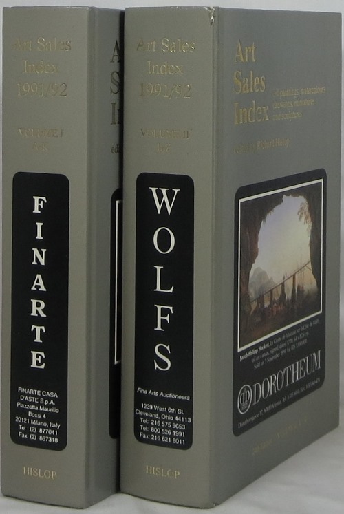 Art Sales Index: Oil Paintings, Watercolours, Drawings, Miniatures and Sculptures, 1991/92, 2 volumes