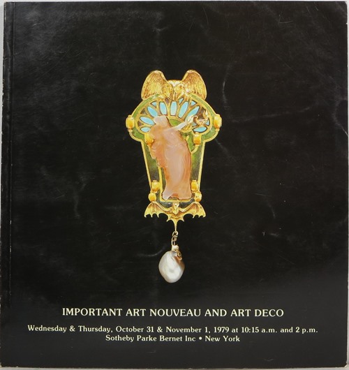 Important Art Nouveau and Art Deco, New York, October 31 and November 1, 1979