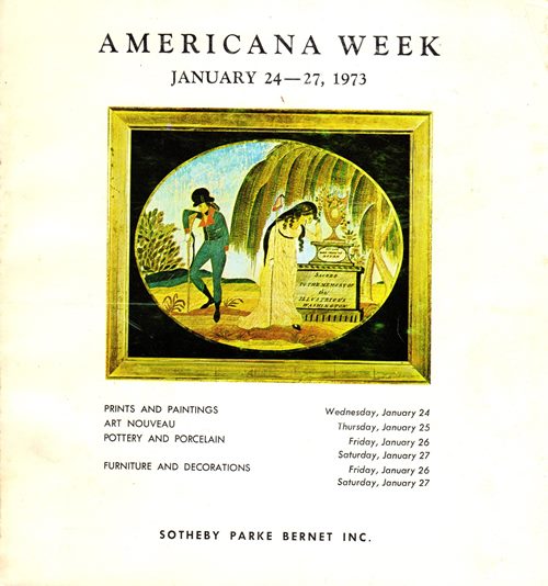 Americana Week, New York, January 24-27, 1973 (Sale 3467)
