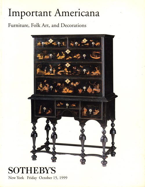 Important Americana: Furniture, Folk Art, and Decorations, New York, October 15, 1999 (Sale 7350)