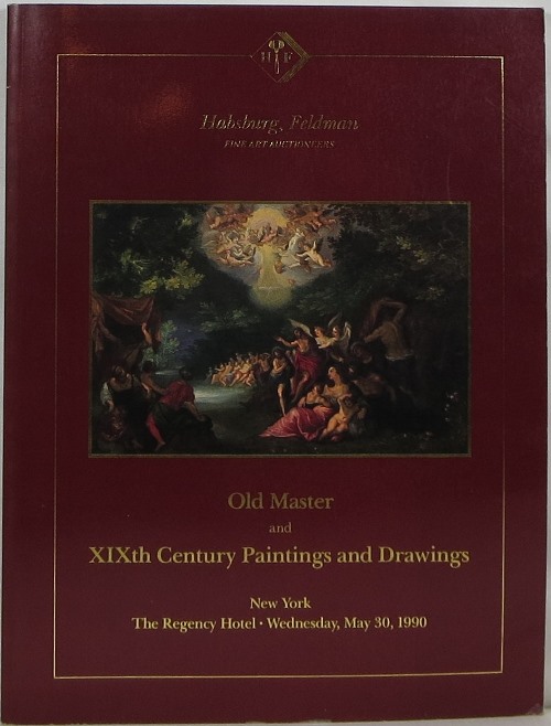 Old Master and XIXth Century Paintings and Drawings, New York, May 30, 1990