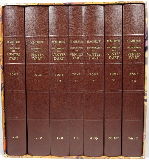 Dictionnaire des Ventes d'Art Faites en France et a l'Etranger Pendant les XVIII & XIX Sicles