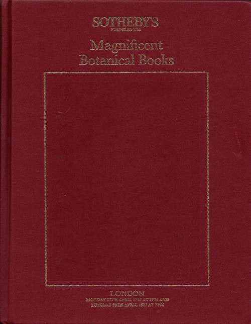 A Magnificent Collection of Botanical Books being the Finest Colour-Plate Books from the Celebrated Library Formed by Robert De Belder, April 27-28, 1987