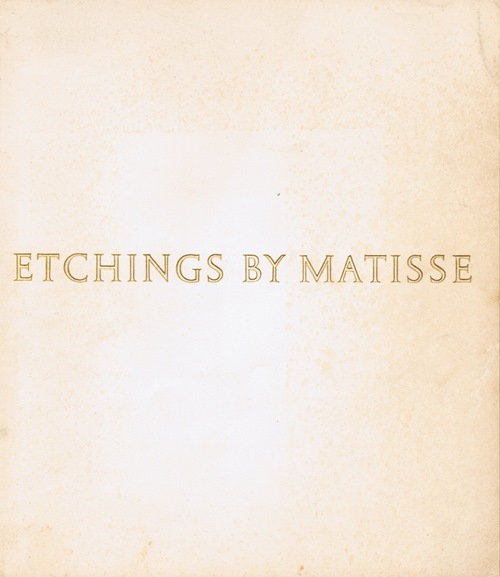 Etchings by Matisse