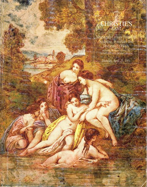 Nineteenth Century Furniture, Sculpture, Porcelain, and Decorative Objects including Wedgwood from the Herbert and Sylvia Jacobs Collection, New York, April 25, 1994 (Sale 7549)