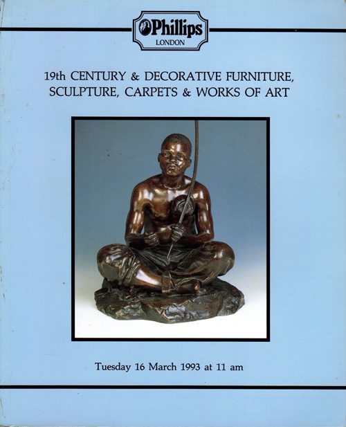 19th Century & Decorative Furniture, Sculpture, Carpets & Works of Art, London, 16 March 1993 (Sale 29,209)