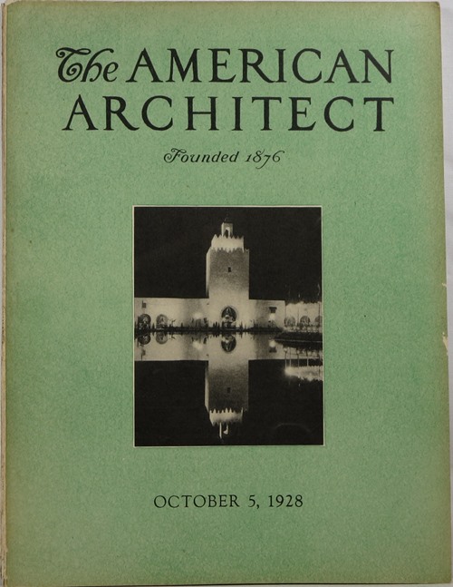 The American Architect, Number 2554, October 5, 1928