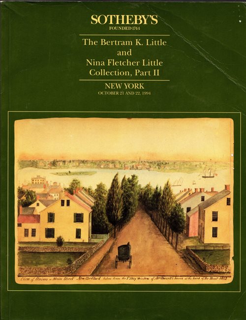 Important Americana: The Bertram K. Little and Nina Fletcher Little Collection, Part II, New York, October 21 and 22, 1994 (Sale 6612)
