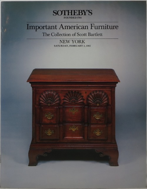 Important American Furniture: The Collection of Scott Bartlett, February 2, 1985