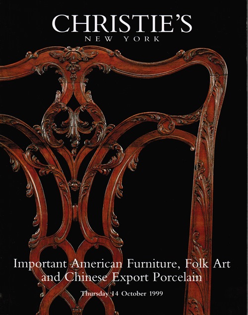 Important American Furniture, Folk Art and Chinese Export Porcelain, New York, 14 October 1999 (Sale 9268)