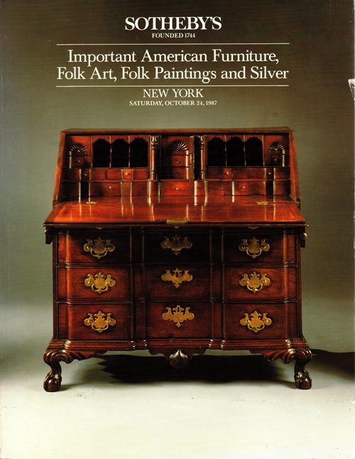 Important American Furniture, Folk Art, Folk Paintings and Silver, New York, October 24, 1987 (Sale 5622)
