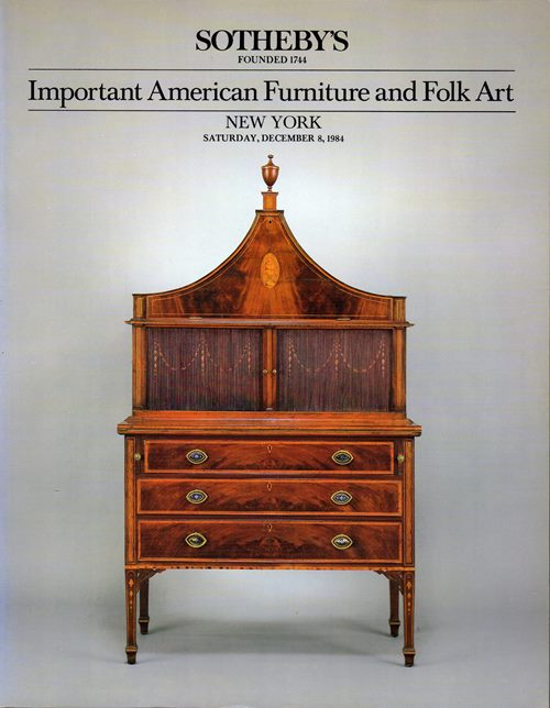 Important American Furniture and Folk Art, New York, December 8, 1984 (Sale 5228)