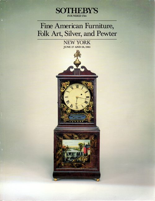 Fine American Furniture, Folk Art, Silver and Pewter, New York, June 27 and 28, 1985 (Sale 5357)