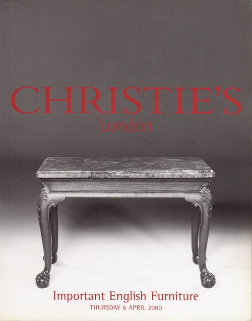 Important English Furniture, London, 6 April 2000 (Sale 6279)