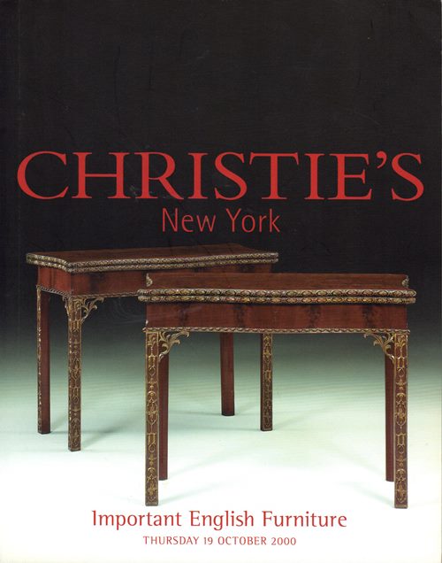 Important English Furniture, New York, 19 October 2000 (Sale 9488)