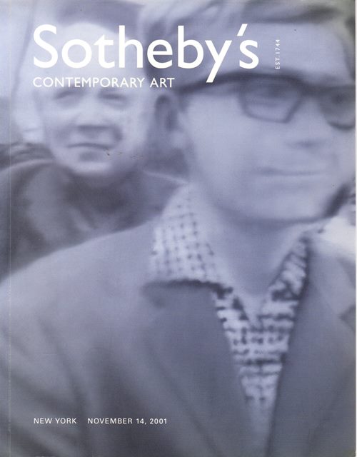 Contemporary Art Part One, New York, November 14, 2001 (Sale N07727)