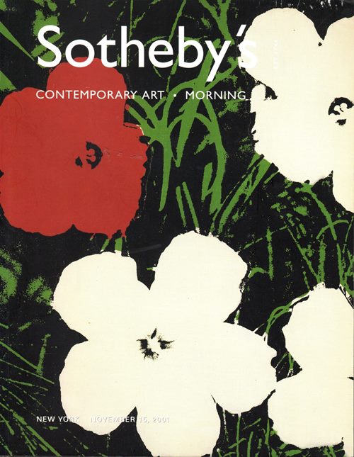 Contemporary Art Part Two, Morning, New York, November 15, 2001 (Sale N07728)