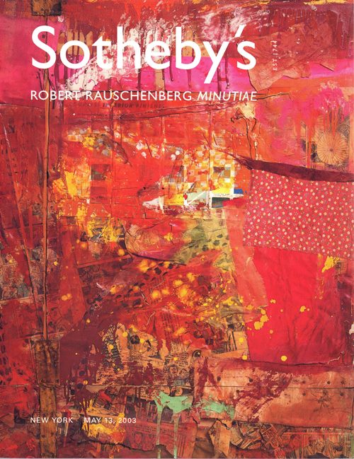 Robert Rauschenberg Minutiae, New York, May 13, 2003
