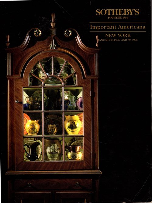Important Americana, New York, January 24, 26, 27 and 30, 1995 (Sale 6660)