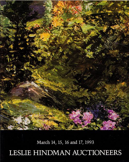 Old Master, 19th and 20th Century Paintings, Drawings, Prints and Sculpture; English, American and Continental Furniture and Decorative Arts, Oriental Works of Art, Rugs and Jewelry, March 14, 15, 16 and 17, 1993