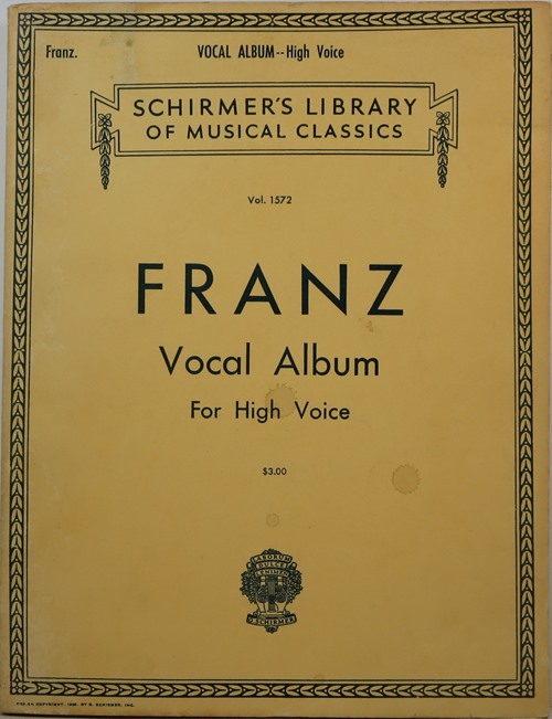 Vocal Album for High Voice: Sixty-Two Songs with Piano Accompaniment