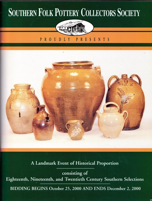 Southern Folk Pottery Collectors Society Absentee Auction, Sale 16, December 2, 2000