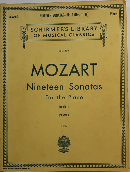 Mozart Nineteen Sonatas for the Piano, Book II