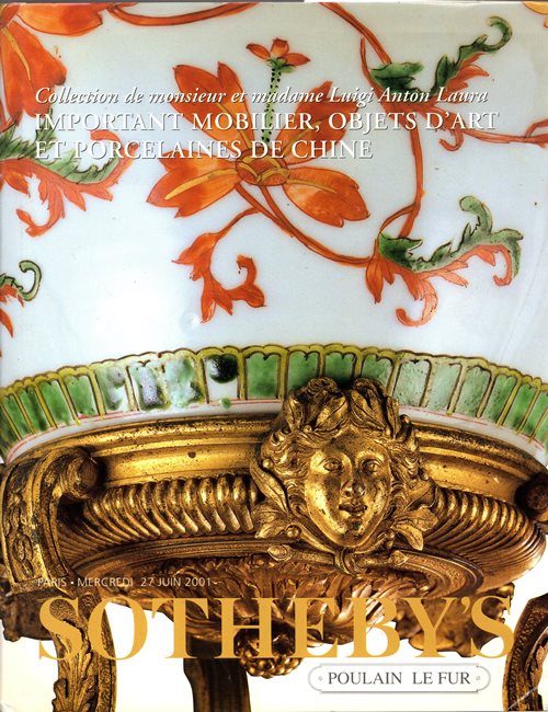 Collection de Monsieur et Madame Luigi Anton Laura: Important Mobilier, Objets d'Art et Porcelaines de Chine, Paris, 27 Juin 2001 (Sale PF1001)