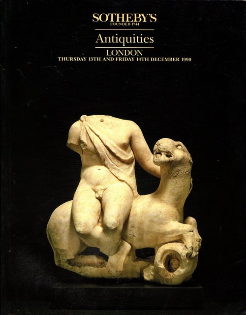 Ancient Glass, Egyptian, and Middle Eastern Antiquities, Irish Bronze Age Gold Ornaments, Ancient Jewellery, Greek, Etruscan and Roman Antiquities, . London, 13th and 14th December 1990 (Sale 03472)