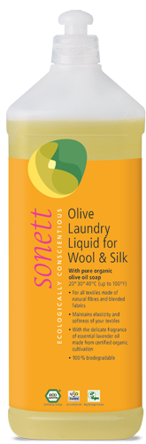 Sonett Olive Laundry Liquid for Wool and Silk 1L GB3050 For Wool and Silk