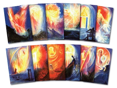 Twelve Aspects of Michael 1-12 - Cards Contrasted by their Counter-Images