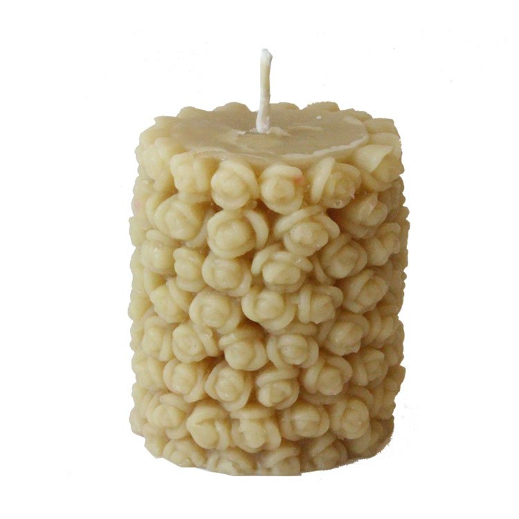 Candle, Rosebud Pillar