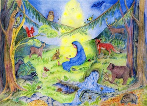 A105 With the Animals Advent Calendar - Medium