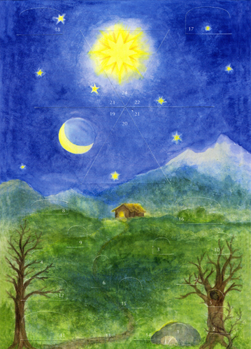 A107 Christmas Star Advent Calendar