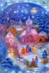 AK059 Outside the Church Advent Calendar - Small