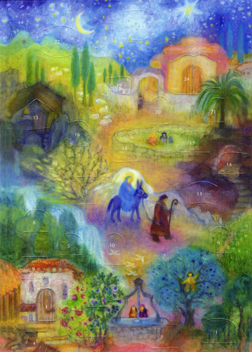 AK076 Mary's Little Donkey Advent Calendar - Small