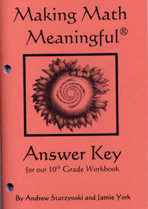 Making Math Meaningful: A 10th Grade Workbook Answer Key