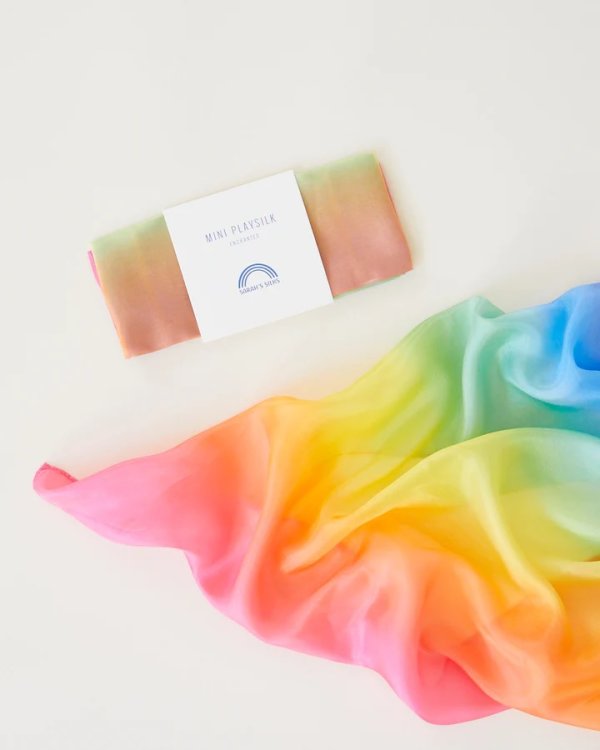 Mini Playsilk Rainbow 54 x 54 cm