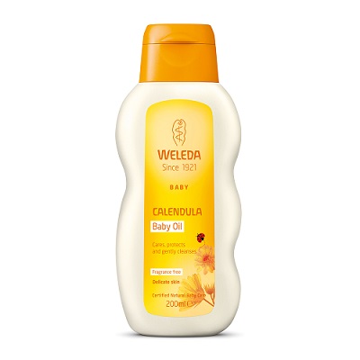 Weleda Calendula Baby Oil - Fragrance Free, 200ml